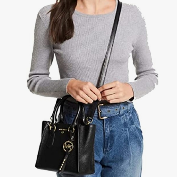 Michael Kors Kris Crossbody Leather Small Satchel BRAND NEW - Picture 9 of 9